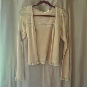 Puff sleeve Anthro Sweater
